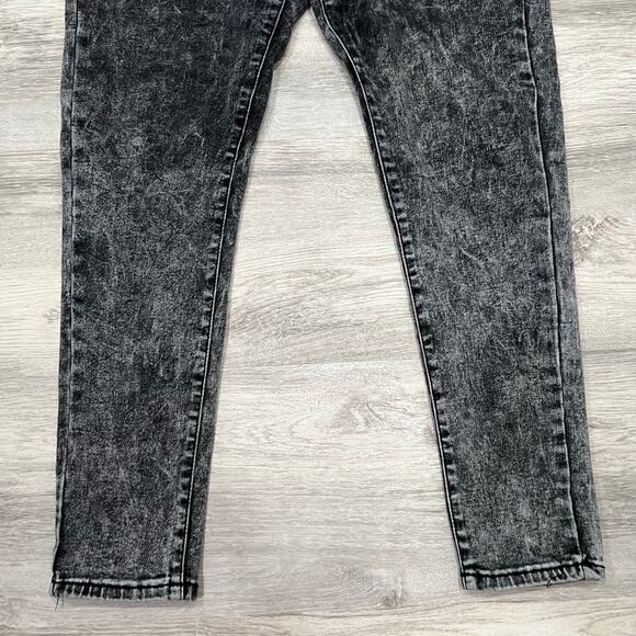Bamboo Acid Wash High Rise‎ Skinny Jeans Black Wash Denim Pants Size 9/10 - Picture 4 of 8